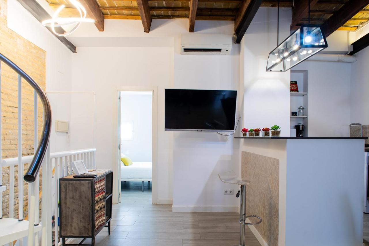 Florit Flats - Cabanyal 3 Bedroom Wifi Ac Terrace Beach Penthouse Valencia Buitenkant foto