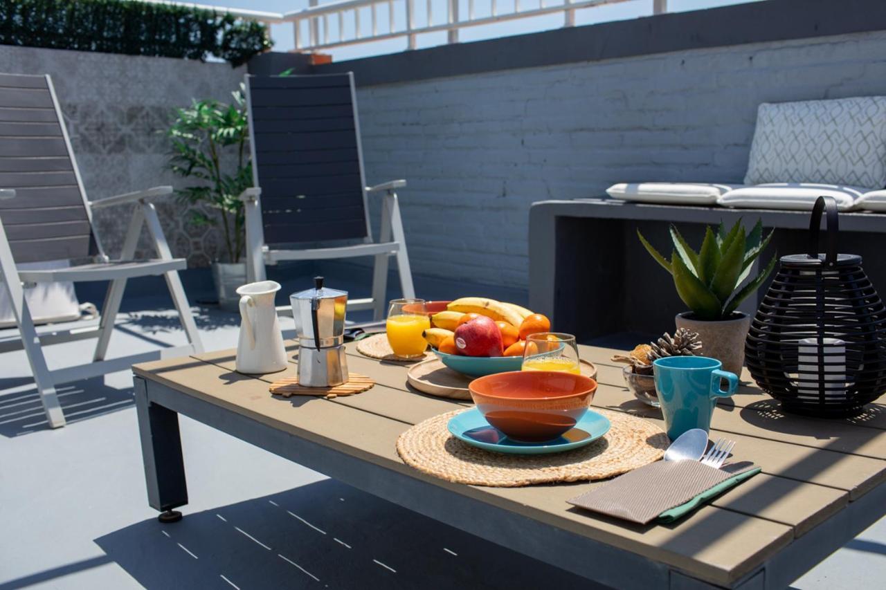 Florit Flats - Cabanyal 3 Bedroom Wifi Ac Terrace Beach Penthouse Valencia Buitenkant foto