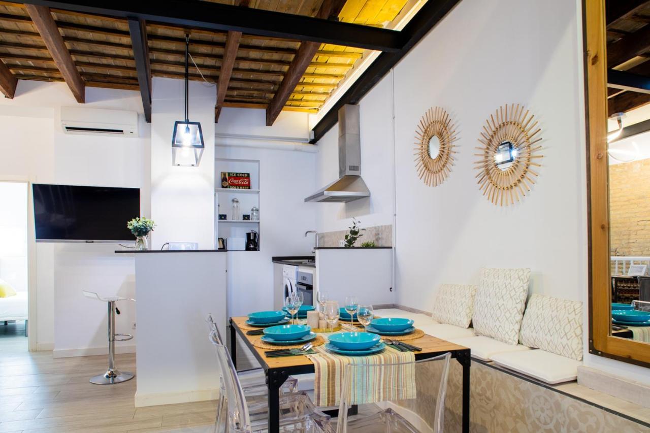 Florit Flats - Cabanyal 3 Bedroom Wifi Ac Terrace Beach Penthouse Valencia Buitenkant foto