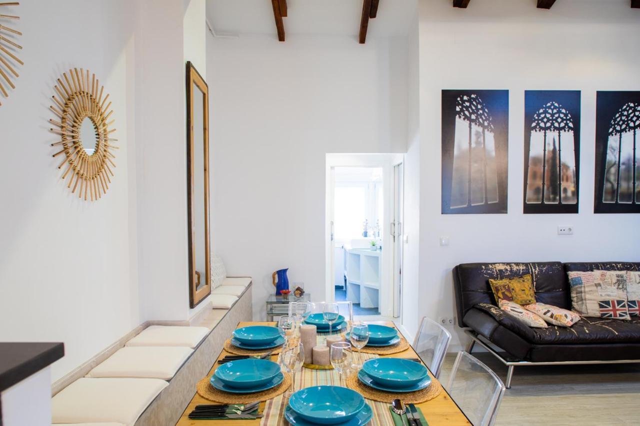Florit Flats - Cabanyal 3 Bedroom Wifi Ac Terrace Beach Penthouse Valencia Buitenkant foto