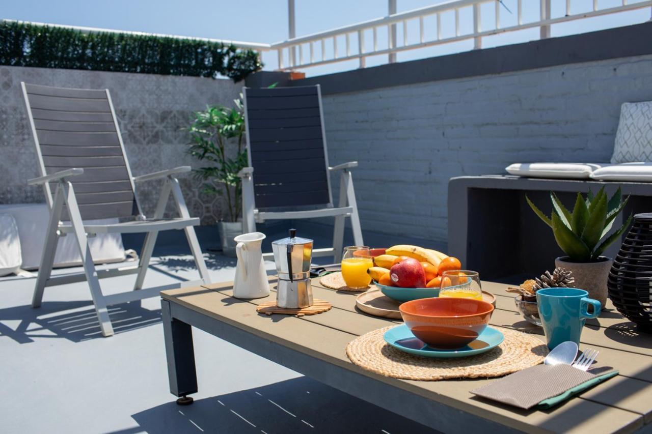 Florit Flats - Cabanyal 3 Bedroom Wifi Ac Terrace Beach Penthouse Valencia Buitenkant foto
